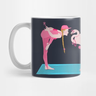 Flamingo yoga Mug